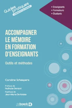 Accompagner le mémoire en formation d'enseignants