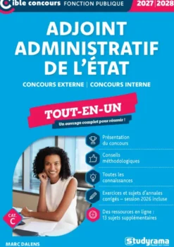 Adjoint administratif de l’État – Tout-en-un (Catégorie C – Concours 2027-2028)