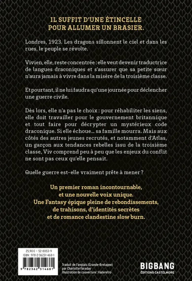 A Language of Dragons T1 (édition reliée)