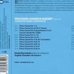 AlbumCD 12 CM LP Mozart: Les 27 concertos pour piano