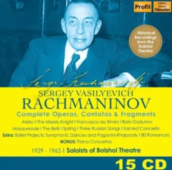 AlbumCD 12 CM LP Rachmaninov : Intégrale des Opéras, Cantates & Fragments
