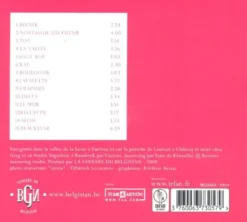 AlbumCD DIGIPACK Musiques et danses du Belgistan