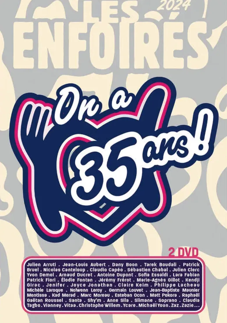 AlbumVIDEO DIGITAL (DVD) MUSICAL Les Enfoirés 2024, On a 35 ans !