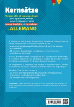 Allemand - Kernsätze. B1-C1 - Phrases-clés et exercices-types