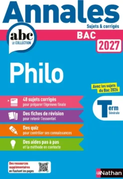 Annales Bac Philosophie 2027