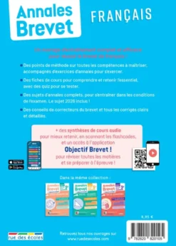 Annales Brevet - Français - 3e - 2027