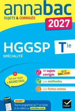 Annales du bac 2027 - Annabac HGGSP Tle générale (spécialité)