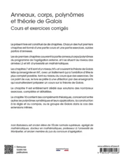 Anneaux, corps, polynômes et théorie de Galois