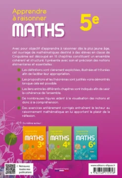 Apprendre à raisonner. Mathématiques. Cinquième