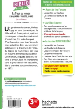 Bibliocollège - Le Tour du monde en 80 jours, Jules Verne