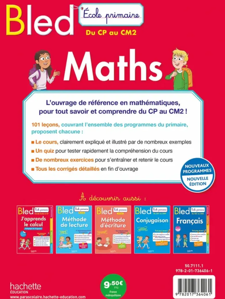 Bled Ecole primaire Maths du CP au CM2