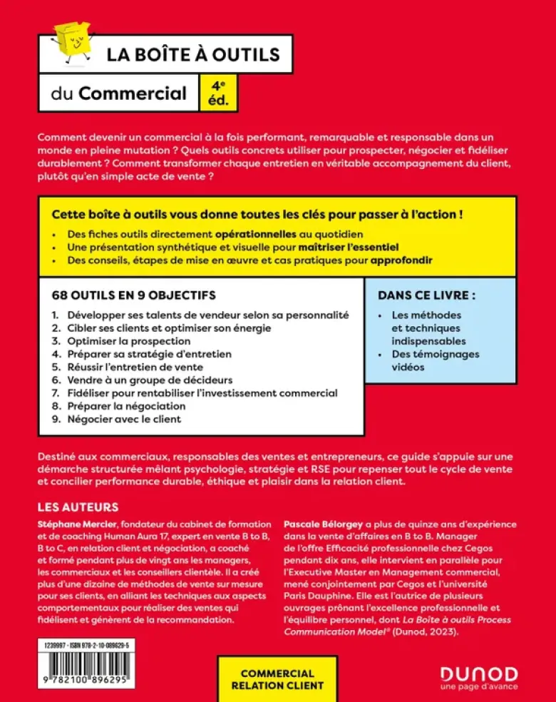 Boîte à Outils Commercial / Relation ClientLa boîte à outils du Commercial
