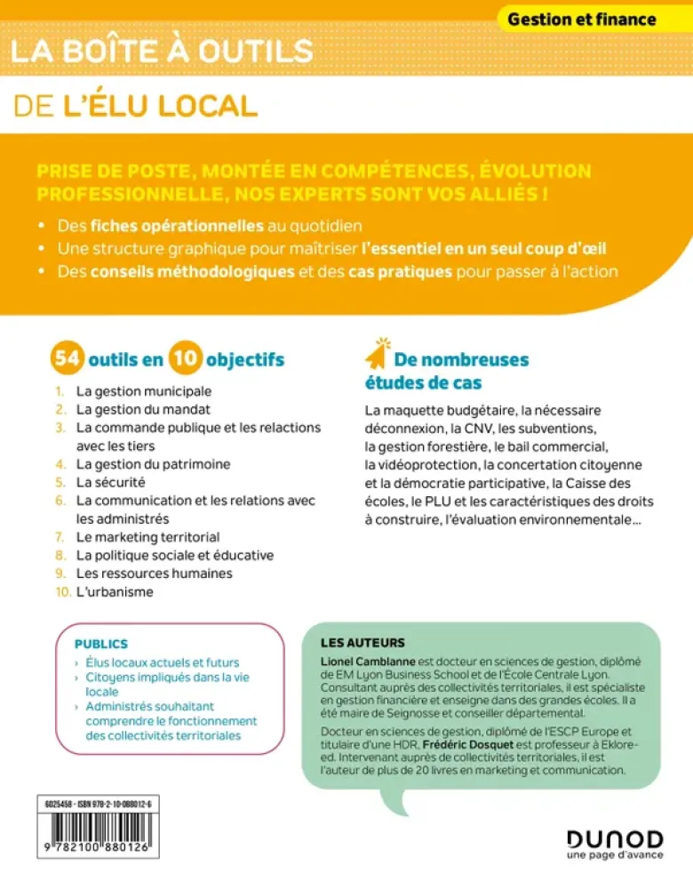 Boîte à outils Gestion / Finance - ComptabilitéLa boîte à outils de l'élu local