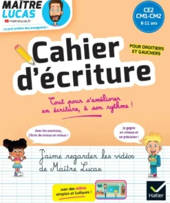 Cahier d'écriture Maître Lucas - CE2-CM1-CM2