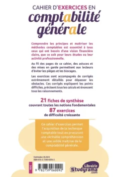Cahier d'exercices en comptabilité générale