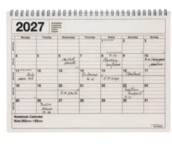 Calendrier 2027 - M