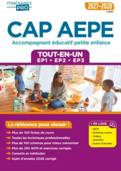 CAP AEPE - Accompagnant éducatif petite enfance - Épreuves professionnelles 2027-2028 - Tout-en-un