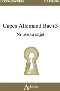 CAPES Allemand Bac+3 Nouveau sujet
