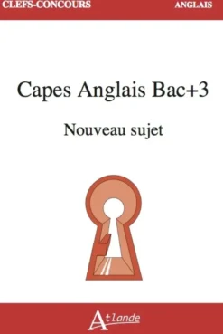 CAPES Anglais Bac+3 Nouveau sujet