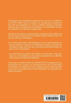 CAPES Anglais 2025 - Épreuve écrite disciplinaire - La composition