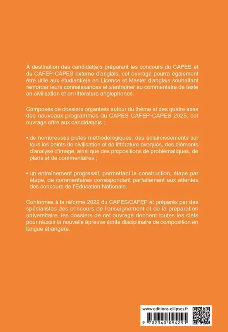 CAPES Anglais 2025 - Épreuve écrite disciplinaire - La composition