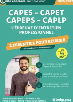 CAPES, CAPET, CAPEPS, CAPLP – L’épreuve d’entretien professionnel