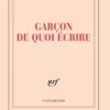 Carnet carré «Garçon de quoi écrire» (papeterie)
