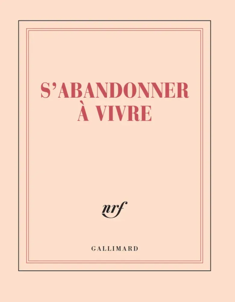 Carnet carré «S'abandonner à vivre» (papeterie)