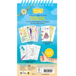 Carnet créatif Mode Academy Soleil (avec un bracelet)