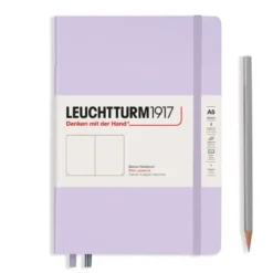 Carnet de notes Medium (A5), Couverture rigide, 251 pages num., Lilac, blanc