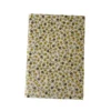 Carnet à fleurs noires, beiges et dorées