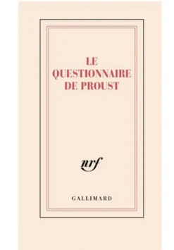 Carnet "Le questionnaire de Proust"