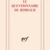 Carnet "Le questionnaire de Rimbaud" (papeterie)