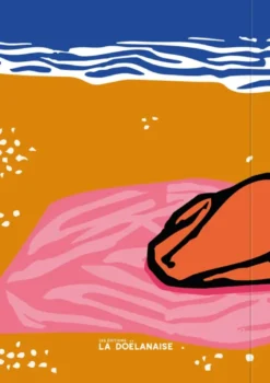 Carnet ligné lecture sur la plage