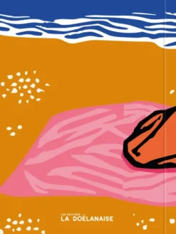 Carnet pages blanches lecture sur la plage