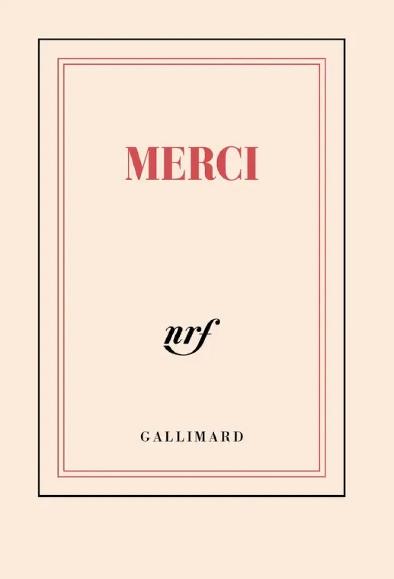 Carnet poche «Merci» (papeterie)