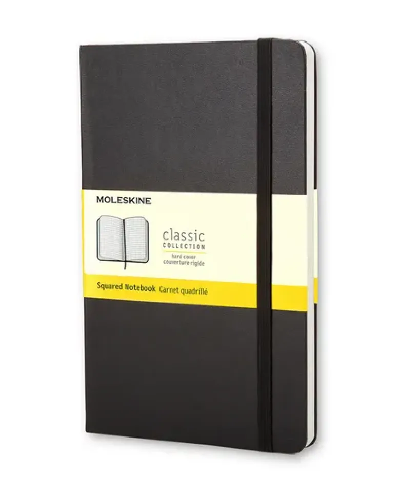 Carnet poche rigide - Pages quadrillées
