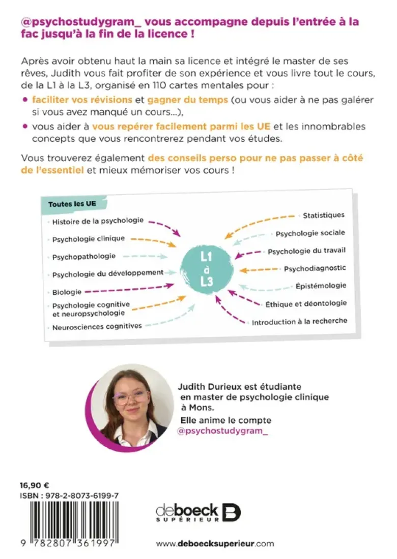 110 cartes mentales pour réussir votre licence de psycho