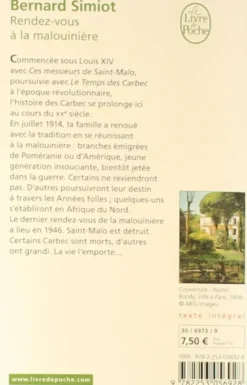 Ces messieurs de Saint-Malo .Rendez-vous à la Malouinière (Ces Messieurs de Saint-Malo, Tome 3)