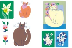 Chats collants : le livre des stickers