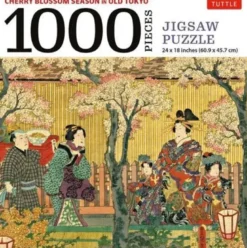 Cherry Blossom Season in Old Tokyo Jigsaw Puzzle 1000 pieces /anglais