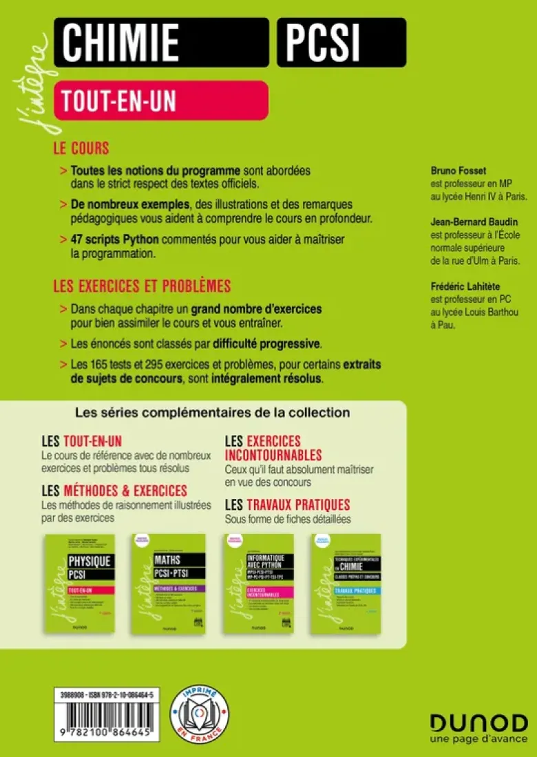 Chimie tout-en-un PCSI - 7e éd.