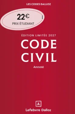 Code civil 2027 annoté. Édition limitée. 126e éd.