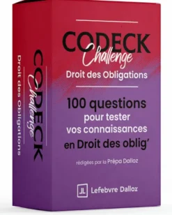 Codeck Challenge : Droit des Obligations - 100 questions pour tester vos connaissances en Droit des obligations