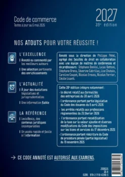 Code de commerce 2027