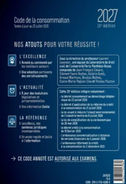 Code de la consommation 2027