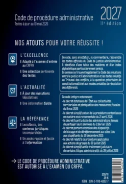 Code de procédure administrative 2027