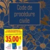 Code de procédure civile2027 Jaquette Fleurs dorées