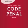 Code pénal 2027 annoté. Édition limitée. 124e éd.
