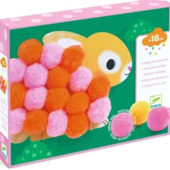 Collage de pompons - Animaux et ronds pompons